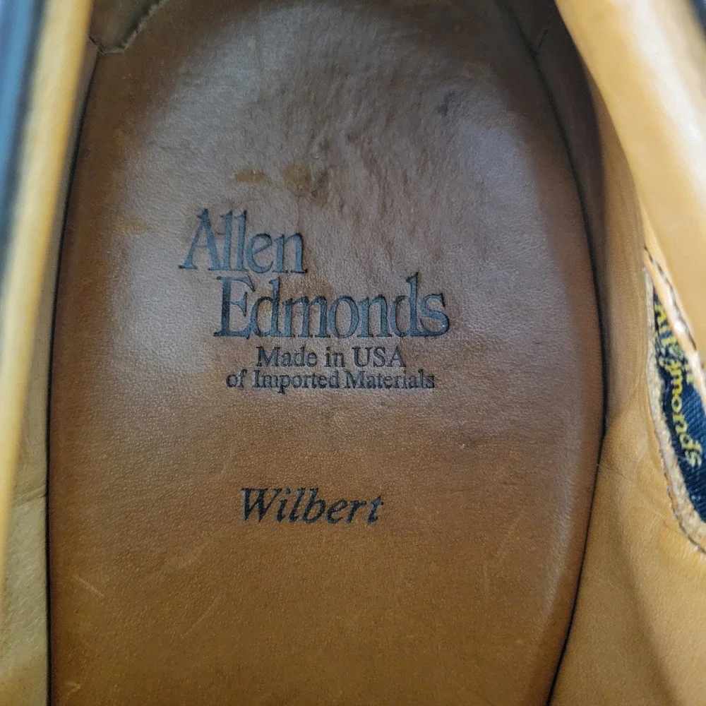 Allen Edmonds Wilbert‎ Brown Leather Cap Toe Oxford Shoes Men's 10.5 D